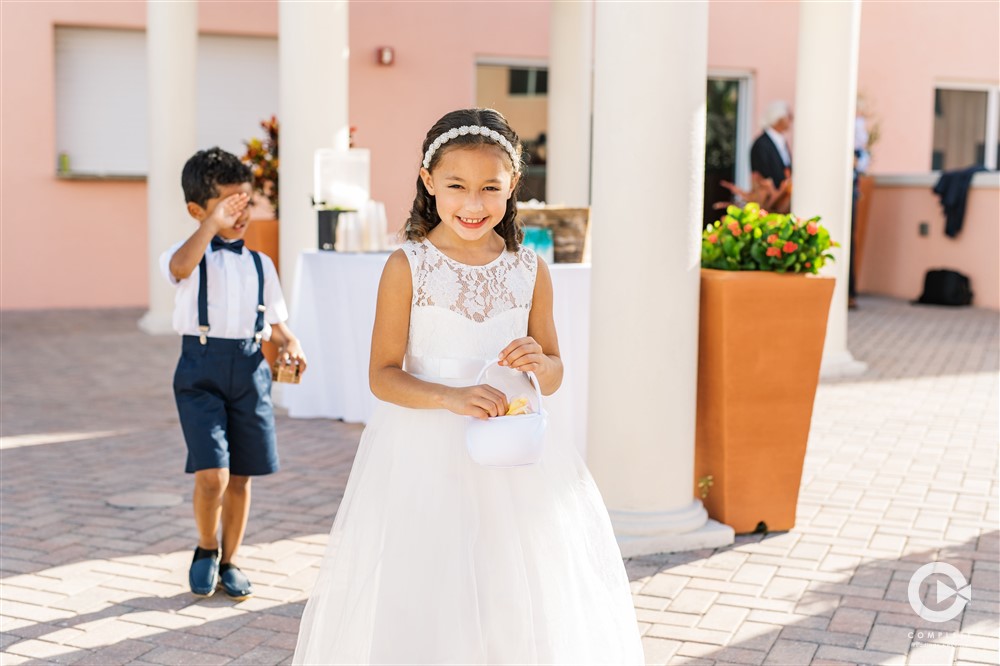 Hyatt Regency Clearwater, FL wedding reception outdoor.