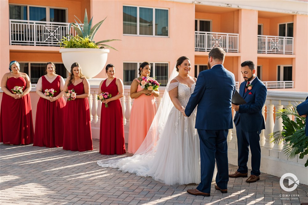 Clearwater, Florida outdoor wedding ceremony space.
