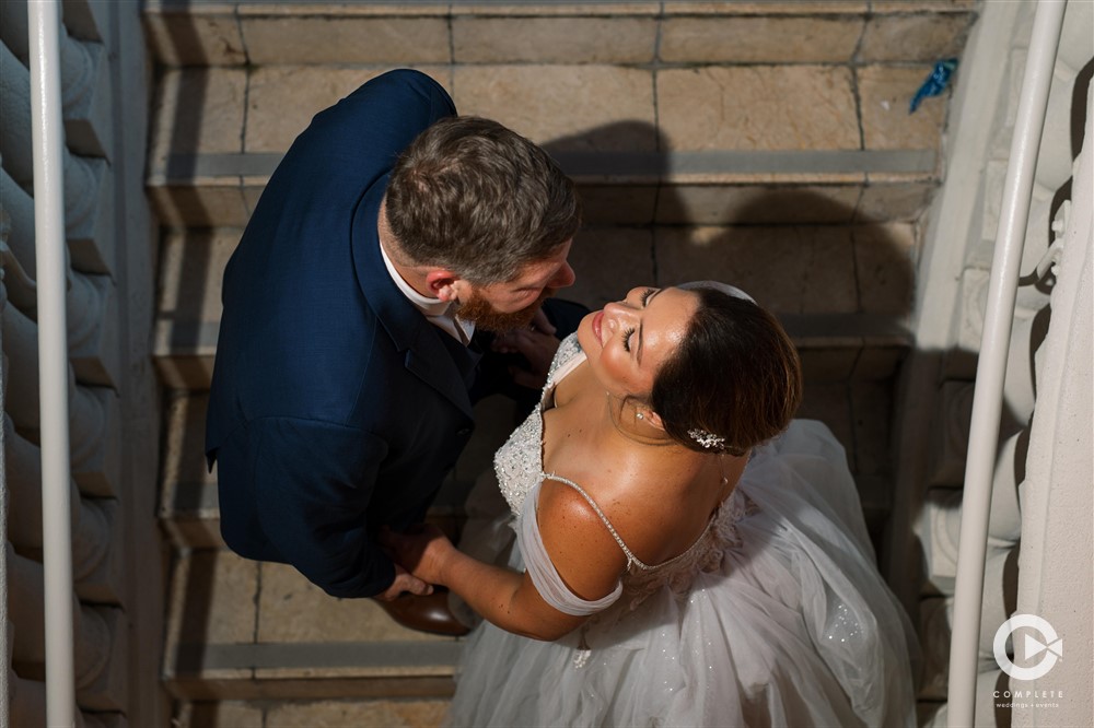 Clearwater, Florida newlywed portrait.