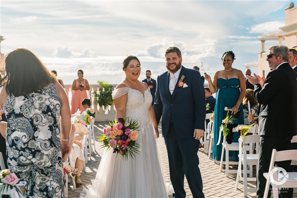 Clearwater, Florida outdoor wedding ceremony.